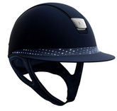 Samshield Blue Miss Shadowmatt Top Sparkling FB Matt Blue Trim Chrome Blazon